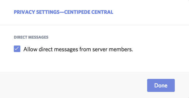 Image: Privacy settings